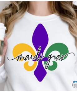 Mardi Gras SVG T-Shirt, Mardi Gras Fleur…