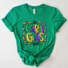 Mardi Gras Heart Shirt , Adult Mardi Gras T-Shirt