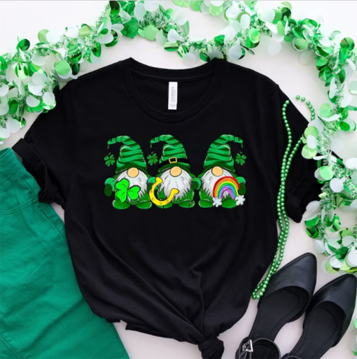 St Patrick’s Day Gnomes Shirt, Gnomes Shirt, Happy St Patrick’s Day T-Shirt