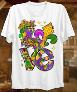 Love Mardi Gras Louisiana T-Shirt, Mardi Gras…