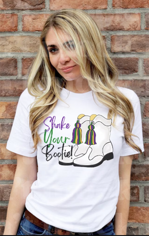 Mardi Gras Booties, Shake your bootie, Louisiana, Mardi Gras New Orleans T-Shirt