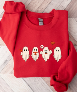 Valentine Sweatshirt, Valentines Day Sweatshirt, Valentines Ghost…