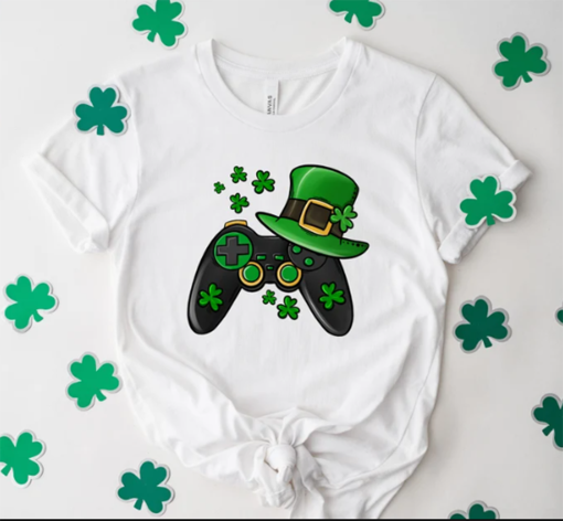 Video Game St Patricks Day Shirt, Video Game Shirt, Gamer Boys Shirt, Patricks Day Shirt, Game Controller Shirt, St Pattys Day Shirt