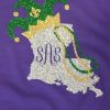 Mardi Gras Shirt, Glitter, Funny, Custom, Adult T-Shirt