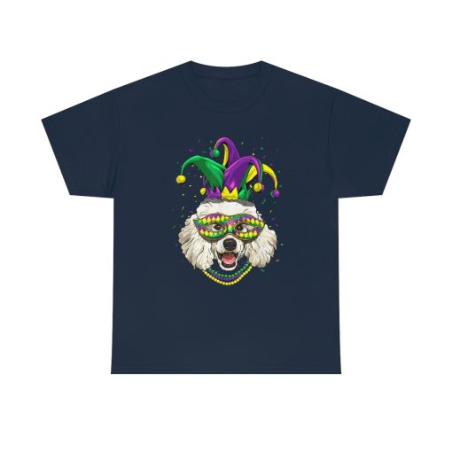 Mardi Gras Dog Carnival Poodle Jester Pet Dog Poodle Lover T-Shirt