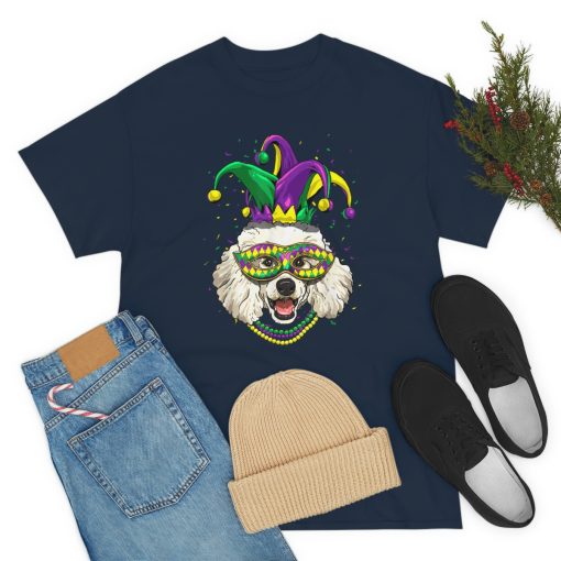 Mardi Gras Dog Carnival Poodle Jester Pet Dog Poodle Lover T-Shirt