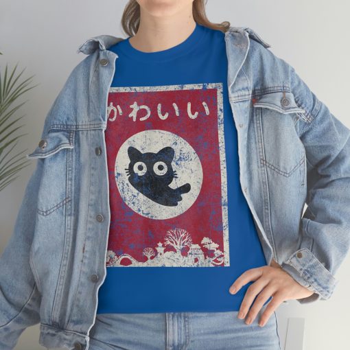 Kawaii cat Japanese black anime cat T Shirt T-Shirt