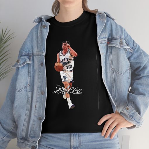 John Stockton Legend Basketball Signature Vintage Retro 80S 90S Bootleg Rap Shirt