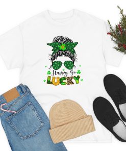 Happy Go Lucky Messy Bun Shamrock St…