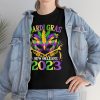 Peace Love King Cake Funny Mardi Gras Festival Party T-Shirt