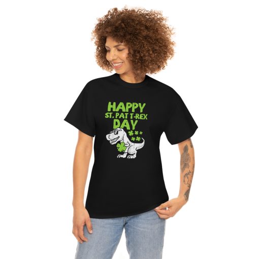 Kids Happy St Pat Trex Day Dino St Patricks Day Toddler Boys Gift T-Shirt