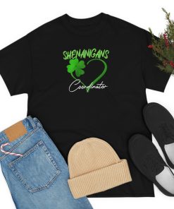 Womens Shenanigans Coordinator Green Heart Shamrock St…