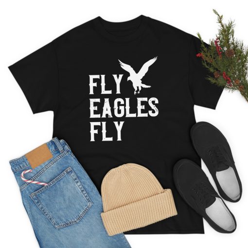 Fly Eagles Fly Vintage Eagles Flying Bird Inspirational T-Shirt