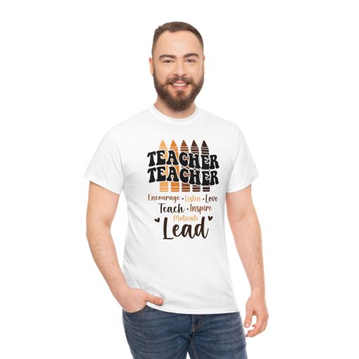 Black Teacher Melanin Crayons Black History Month Teacher T-Shirt