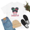 100 Days Smarter 100th Day Of School Girls Messy Bun Hair T-Shirt