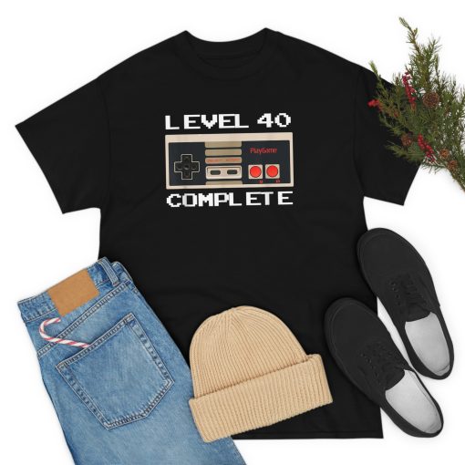 40th Birthday Ideas Level 40 Complete Gamer T-Shirt