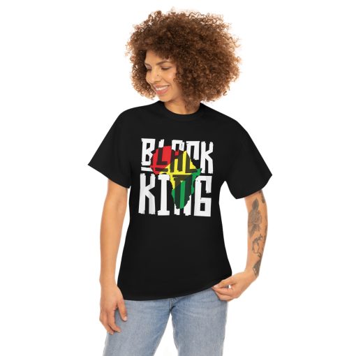 Black King T-Shirt for Boys Men History Month Africa Tribal T-Shirt