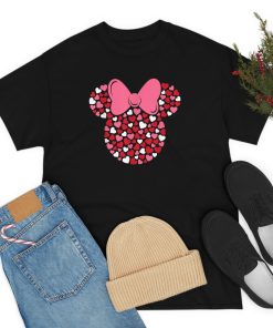 Disney Minnie Mouse Icon Pink Hearts Valentine’s…