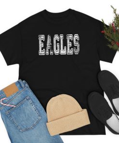 Eagles Mascot Distressed Vintage School Sports Name…