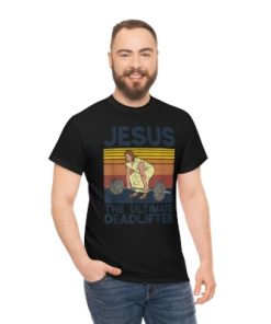 Vintage Jesus The Ultimate Deadlifter Funny Christian…