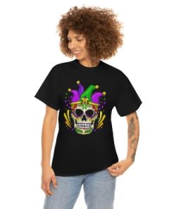 Funny Sugar Skull Mardi Gras Party Apparel…