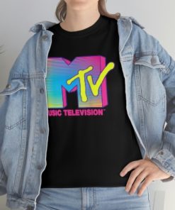 MTV Logo Fluorescent Colors Graphic T-Shirt