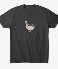 Silly Goose Embroidered T-Shirt | Goose Tee…