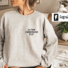 Custom personalized embroidered sweatshirt Alphabet Embroidery College Sweatshirt Varsity Sweatshirt