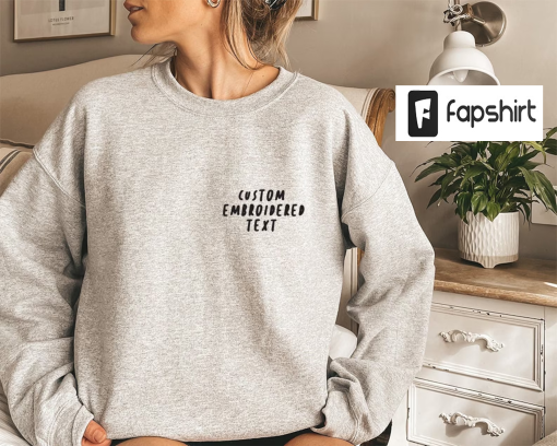 Custom Embroidered Crewneck // Personalized Pullover // Embroidery // Personalized Sweatshirt