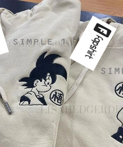 Embroidered Anime hoodie