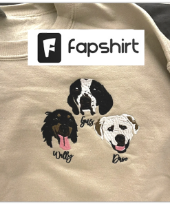 Custom Pet From Your Photo Embroidery Sweatshirt,…