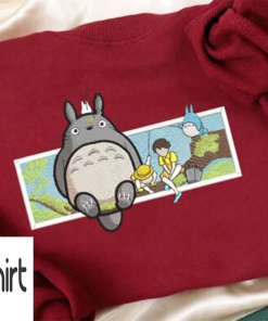 Cute Totoro! Embroidered Crewneck | A-nime Themed…