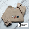 Anime Embroidered Sweatshirt, Embroidered Anime Shirt, Anime Crewneck Sweatshirt Hoodie, Anime Embroidered Hoodie, Anime Tee, Anime Shirt