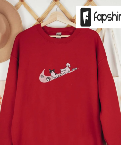 Cats Embroidered Crewneck Sweatshirt, Cats Embroidered Hoodie,…