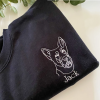 Embroidered Cat Sweatshirt, Embroidered Cat Crewneck, Cat and Moon Sweatshirt, Celestial Cat Crew Neck, Mystical Cat Sweater, Cat Lover Gift