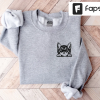 Embroidered Cat Sweatshirt, Embroidered Cat Crewneck, Cat and Moon Sweatshirt, Celestial Cat Crew Neck, Mystical Cat Sweater, Cat Lover Gift