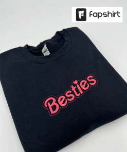 Besties sweatshirt embroidered crewneck best friends trendy…