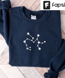 Embroidered Sagittarius Sweatshirt, Sagittarius Gifts, Zodiac Sweatshirt,…