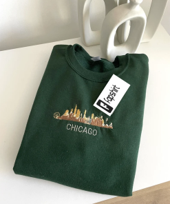 Chicago Embroidered Sweatshirt | Travel crewneck |…