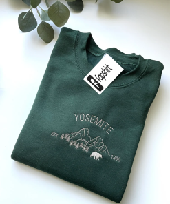 Yosemite National Park Embroidered Sweatshirt | Travel…