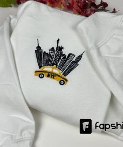 New York City Embroidered Sweatshirt, NYC vintage…