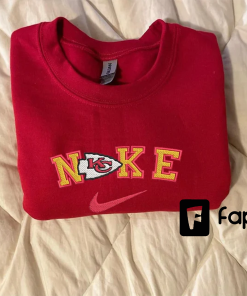 Inspired Kansas City Chiefs Football Embroidered Crewneck,…