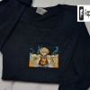 Luffy From OnePiece Embroidered Anime Embroidered Sweatshirt Anime Gift Shirts, Trending Mangan Embroidered Sweater, Best Anime Embroidered