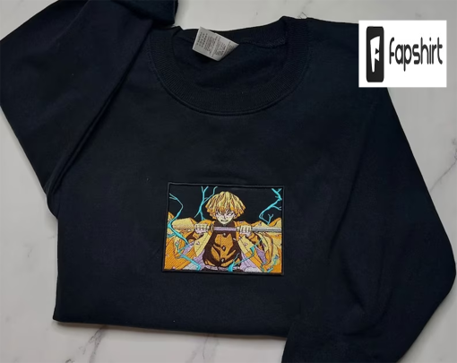 Anime Embroidered Sweatshirt, Embroidered Anime Shirt, Anime Crewneck Sweatshirt Hoodie, Anime Embroidered Hoodie, Anime Shirt, IPPAN137