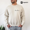 Embroidered Dad Sweatshirt Personalized Custom Number