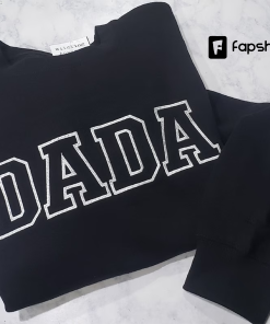 Personalized Dada Embroidered Crewneck Sweatshirt Embroidered Dad…