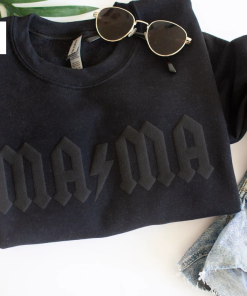 Mama sweatshirt, mom gift, black mama sweatshirt