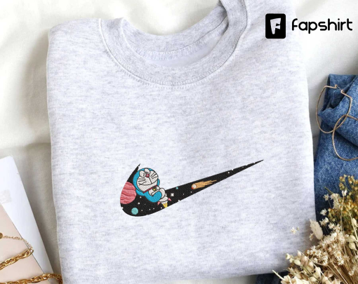 Inspired Anime Embroidered Sweatshirt, Brand Anime Embroidered Hoodie, Inspired Anime Embroidered Crewneck, Anime Embroidered Gift