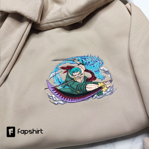 Inspired Anime Embroidered Shirt, Custom Anime Embroidered Hoodie, Inspired Anime Embroidered Crewneck, Anime Embroidered Gift-