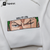 Inspired Anime Embroidered Shirt, Custom Anime Embroidered Hoodie, Inspired Anime Embroidered Crewneck, Anime Embroidered Gift-